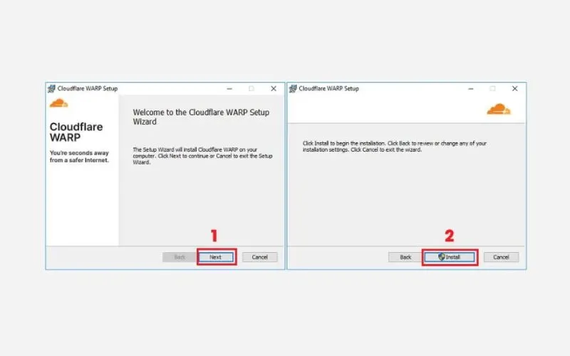 Cài đặt Cloudflare WARP trên máy tính